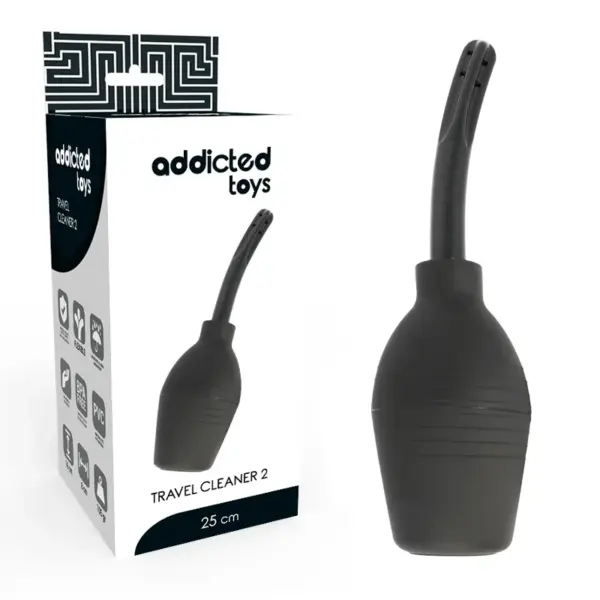 ADDICTED TOYS - ZWARTE ANALE REINIGING PEER SQUEEZE