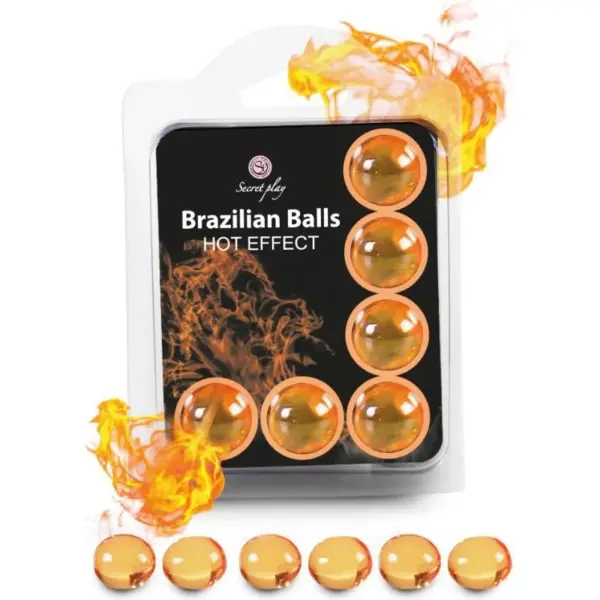 SECRETPLAY - SET 6 BRAZILIAANSE BALLEN WARMTE-EFFECT