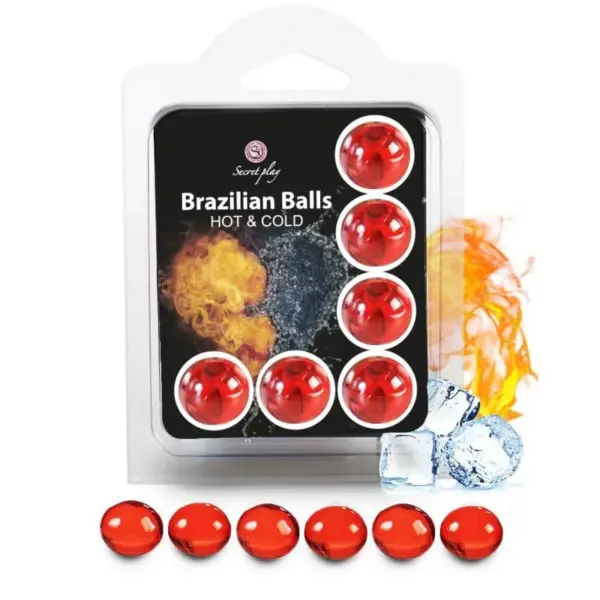 SECRETPLAY - SET 6 BRAZILIAANSE BALLEN KOUD EN HEET EFFECT
