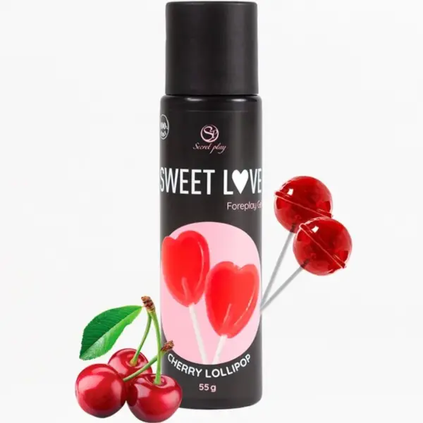 SECRETPLAY - KERSENLOLLIPOP GEL ZOETE LIEFDE 60 ML