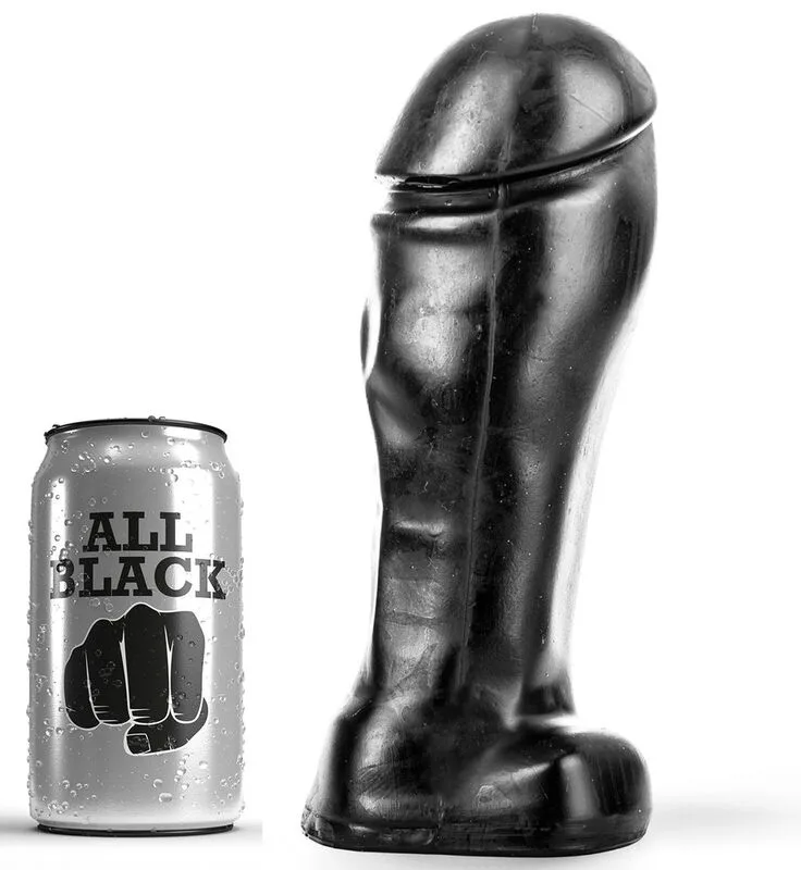 ALL BLACK - DONG 22 CM BREED PUNT