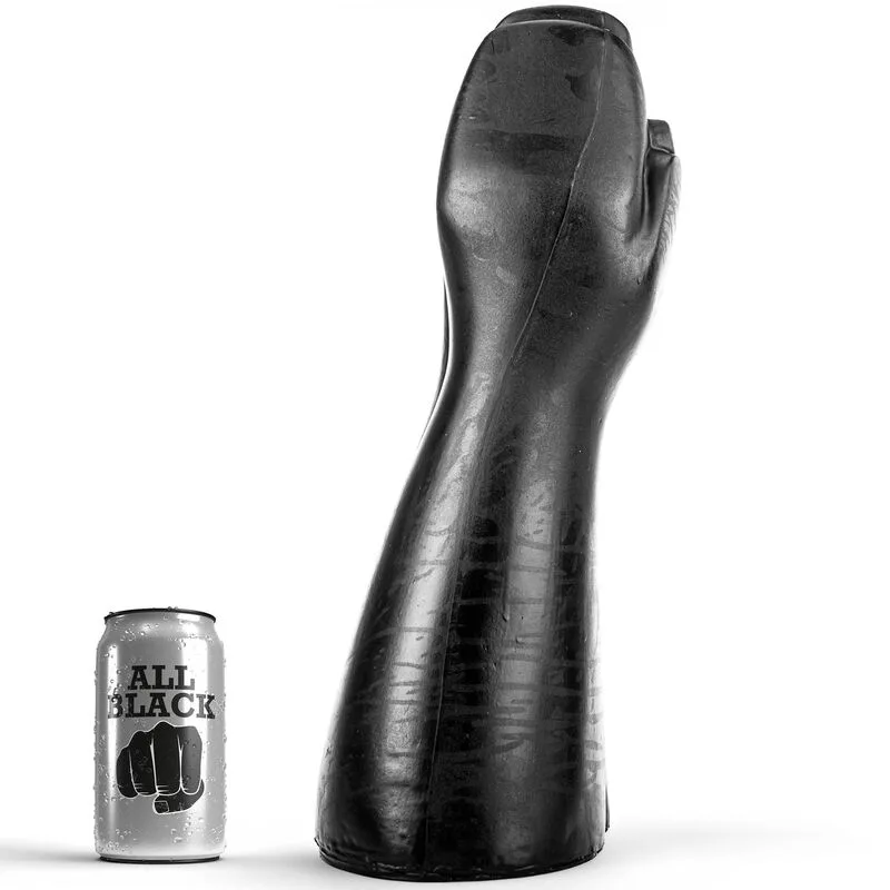 ALL BLACK - DILDO VUISTING 39 CM