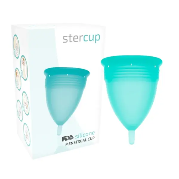 STERCUP - FDA SILICONEN AQUAMARINE MENSTRUATIECUP - MAAT L