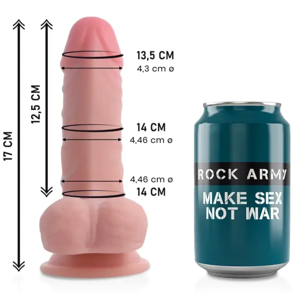 ROCKARMY - DUAL DENSITY PANZER REALISTISCHE DILDO 17 CM -OF- 4.46 CM