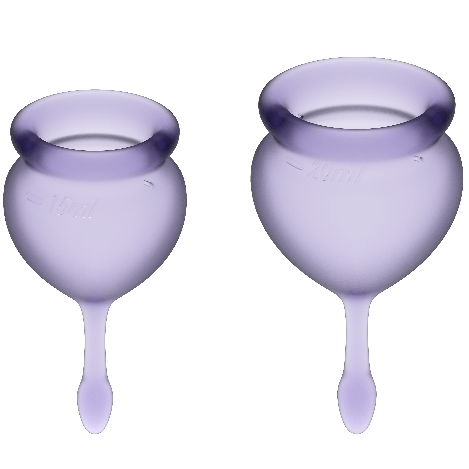 SATISFYER - FEEL GOOD KIT MENSTRUATIECUP LILA 15 + 20 ML