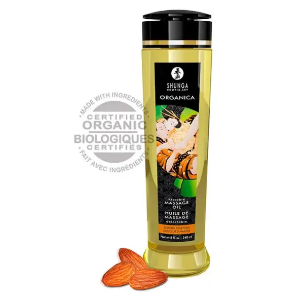 SHUNGA - AMANDEL BIO MASSAGE OLIE 240 ML
