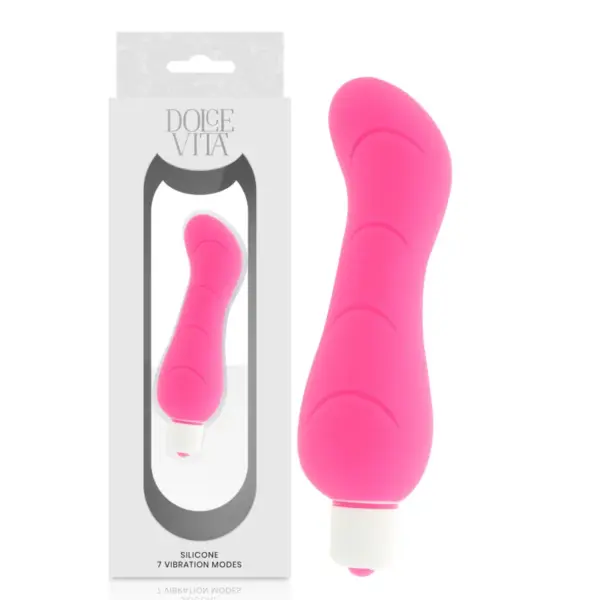 DOLCE VITA - ROZE SILICONEN VIBRATOR G-SPOT