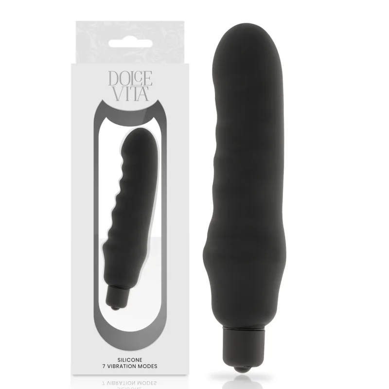 DOLCE VITA - GENIALE SILICONEN VIBRATOR ZWART
