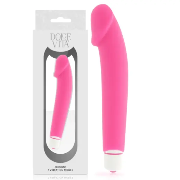 DOLCE VITA - REALISTISCHE ROZE SILICONEN VIBRATOR