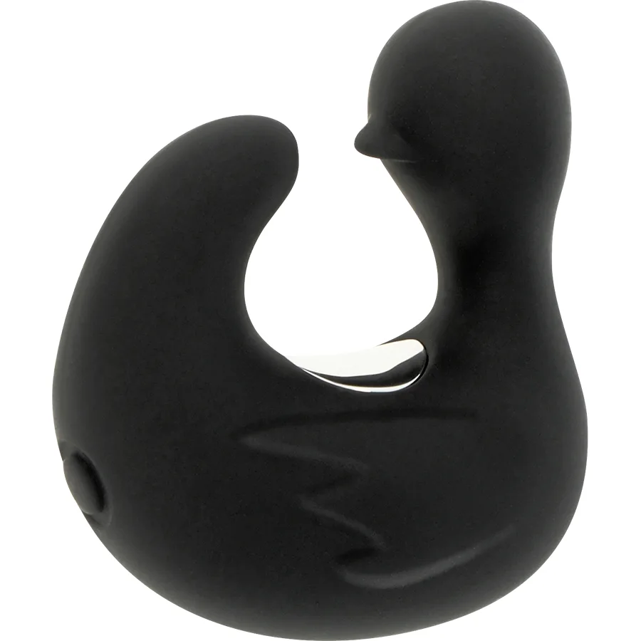 BLACK&SILVER - DUCKYMANIA OPLAADBARE SILICONEN STIMULERENDE EEND VINGERHOED