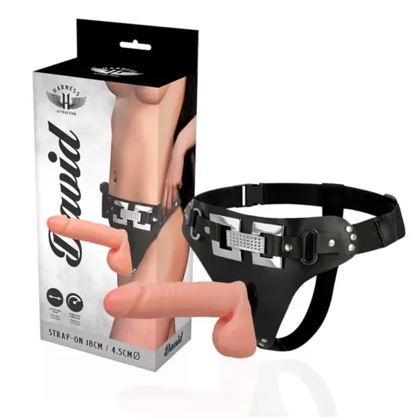 HARNESS ATTRACTION - REALISTISCH VIBREREND DELUXE HARNAS 18 CM -OF- 4,5 CM
