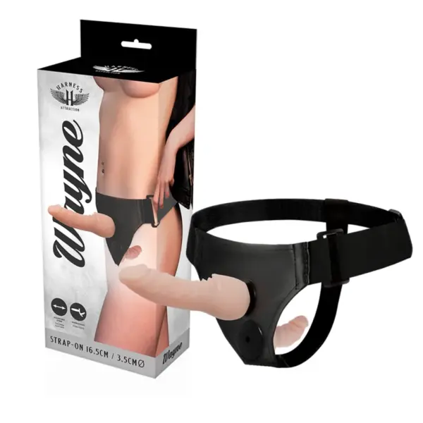HARNESS ATTRACTION - WAYNE DUBBELE PENETRATIE 16,5 CM -OF- 3,5 CM