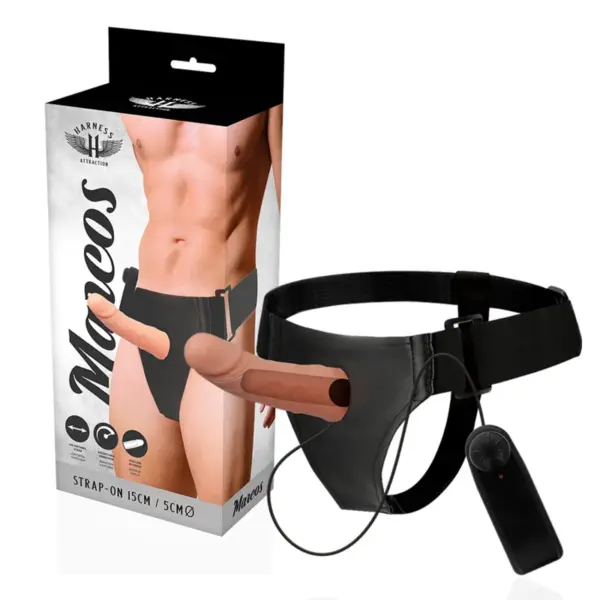 HARNESS ATTRACTION - HOLLE HARNAS FRAMES MET VIBRATOR 15 CM -OF- 5 CM