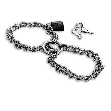 METAL HARD - HANDBOEIEN MET ROESTVRIJSTALEN KETTING.
