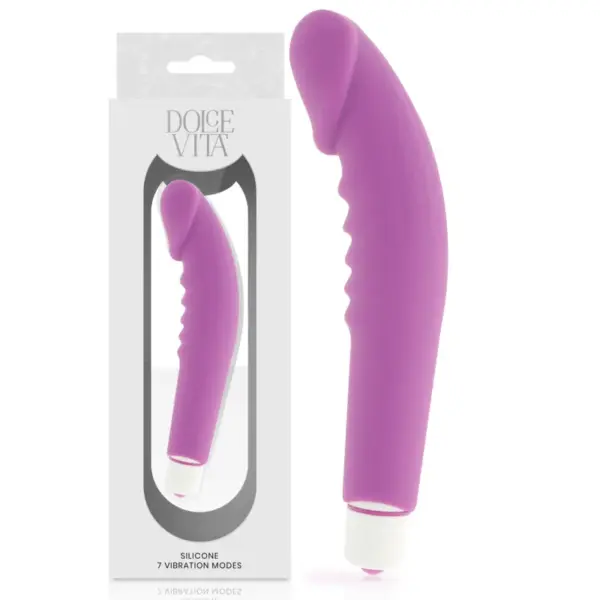 DOLCE VITA - REALISTISCHE PLEZIERVIBRATOR SILICONEN LILA