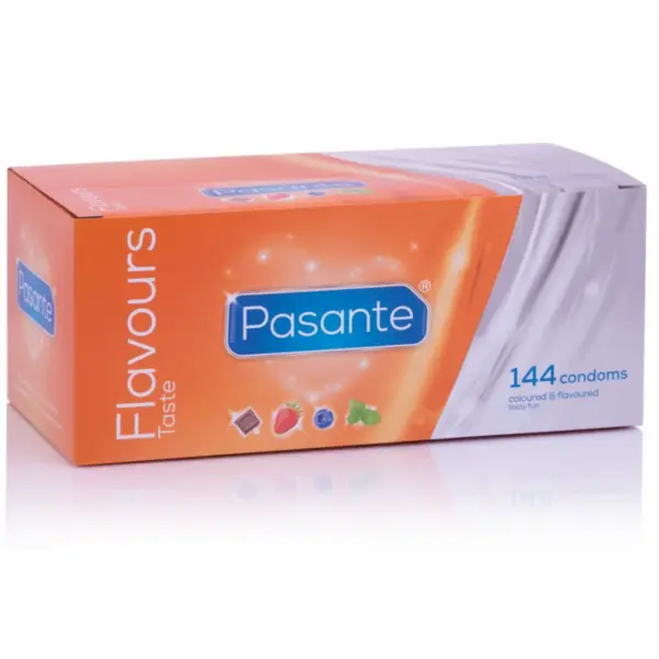 PASANTE - SMAKELIJKE CONDOOMS 144 STUKS