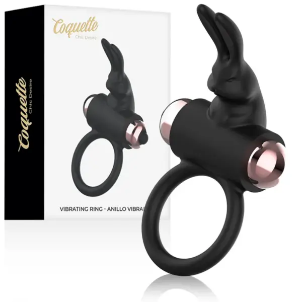 COQUETTE CHIC DESIRE - COCKRING VIBRERENDE RING ZWART / GOUD