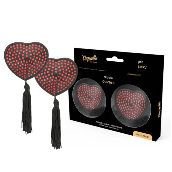 COQUETTE CHIC DESIRE - ROOD/ZWARTE TEPELBEDEKKERS
