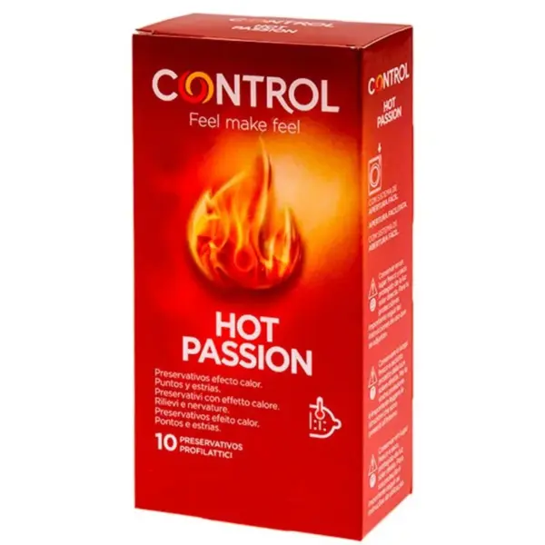 CONTROL - HOT PASSION HEAT EFFECT CONDOMS 10 STUKS