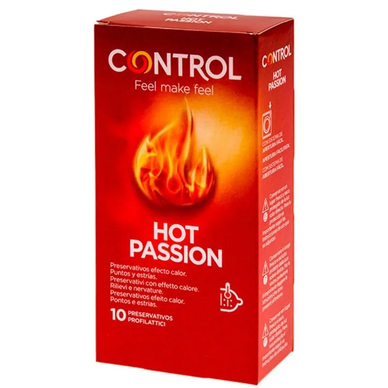CONTROL - HOT PASSION HEAT EFFECT CONDOMS 10 STUKS