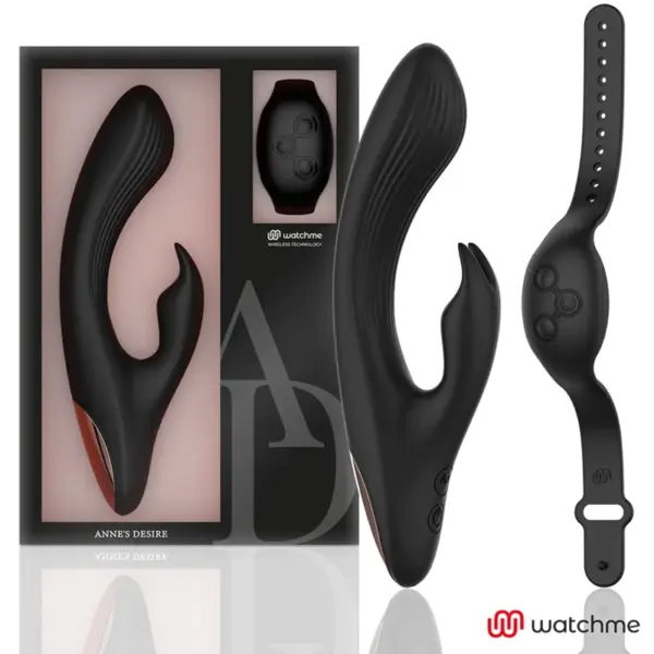 ANNE'S DESIRE - RABBIT AFSTANDSBEDIENING WATCHME TECHNOLOGIE ZWART