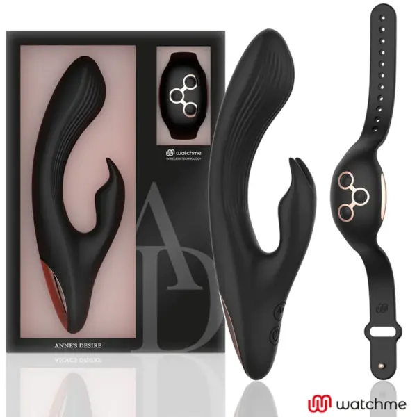 ANNE'S DESIRE - RABBIT AFSTANDSBEDIENING WATCHME TECHNOLOGIE ZWART/GOUD