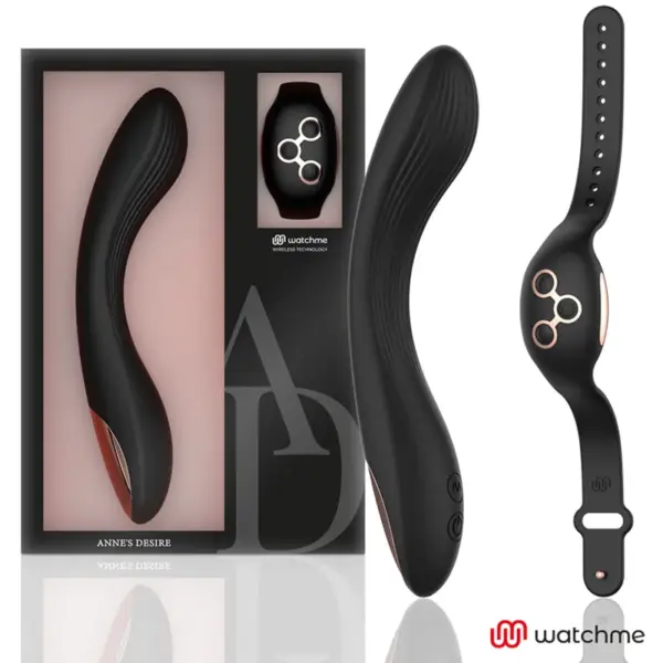 ANNE'S DESIRE - CURVE AFSTANDSBEDIENING WATCHME TECHNOLOGIE ZWART / GOUD