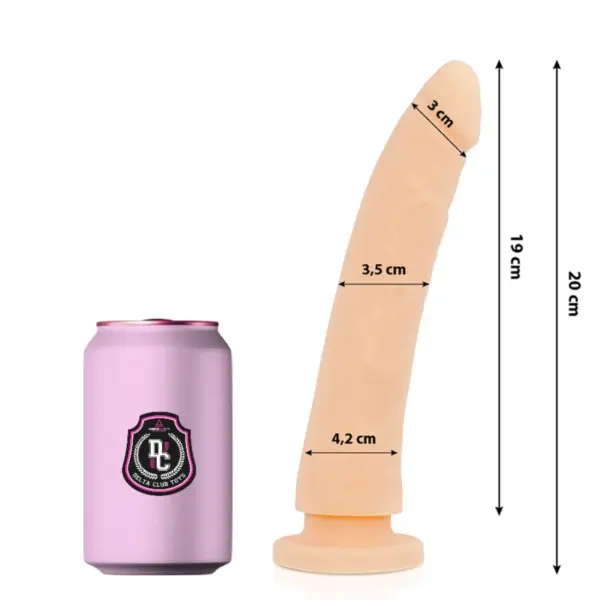 DELTA CLUB - SPEELGOED NATUURLIJKE DILDO MEDISCHE SILICONEN 20 CM -OF- 4 CM