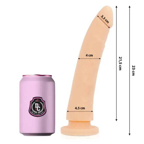 DELTA CLUB - SPEELGOED NATUURLIJKE DILDO MEDISCHE SILICONEN 23 CM -OF- 4,5 CM