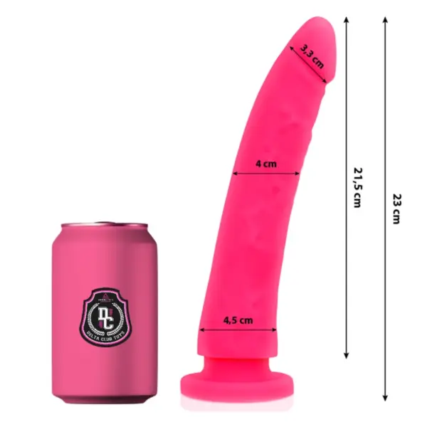 DELTA CLUB - SPEELGOED DILDO ROZE MEDISCHE SILICONEN 23 CM -OF- 4,5 CM