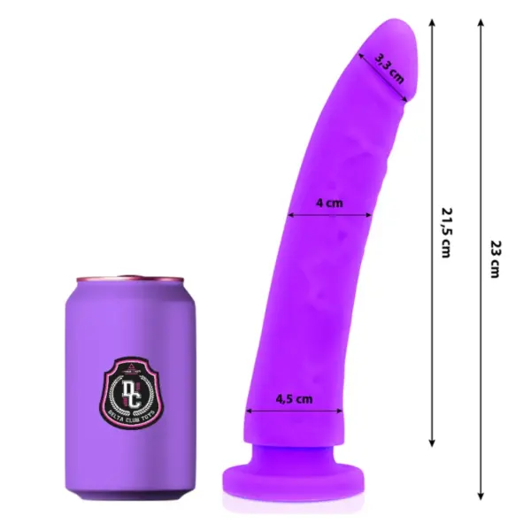 DELTA CLUB - SPEELGOED DILDO LILAC MEDISCHE SILICONEN 23 CM -OF- 4,5 CM