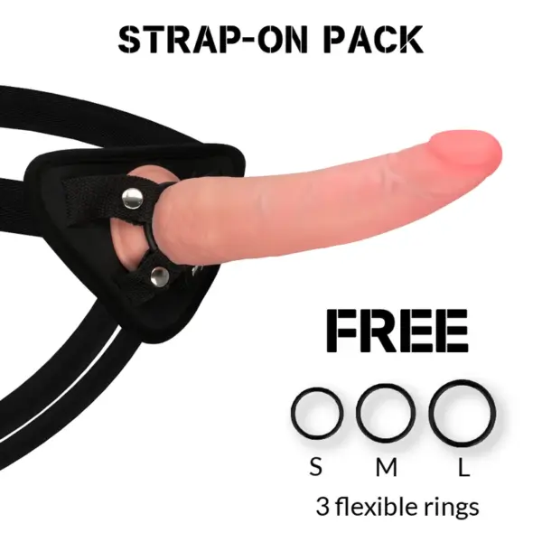 ROCKARMY - HARNAS + DUBBELE DENSITEIT CRUSADER REALISTISCHE DILDO 21,5 CM -OF- 4,46 CM