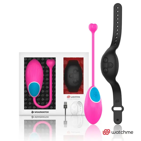 WEARWATCH - EGG AFSTANDSBEDIENINGSTECHNOLOGIE WATCHME FUCHSIA / JET BLACK