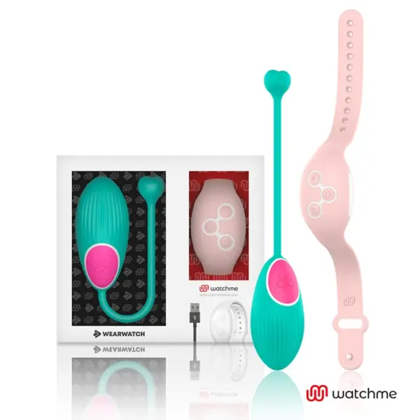 WEARWATCH - EGG AFSTANDSBEDIENINGSTECHNOLOGIE WATCHME AQUAMARINE / ROZE