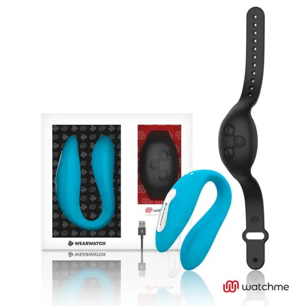 WEARWATCH - VIBRATOR MET DUBBELE TECHNOLOGIE WATCHME INDIGO / JET