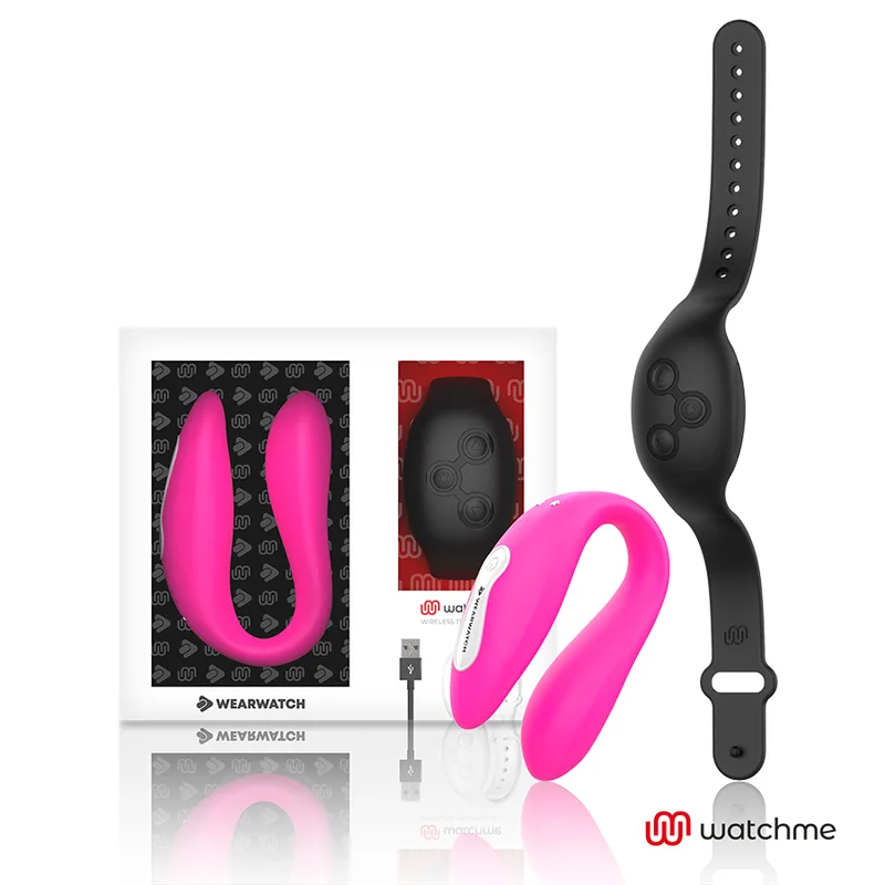 WEARWATCH - DUBBELE TECHNOLOGIE VIBRATOR WATCHME FUCHSIA/JET ZWART