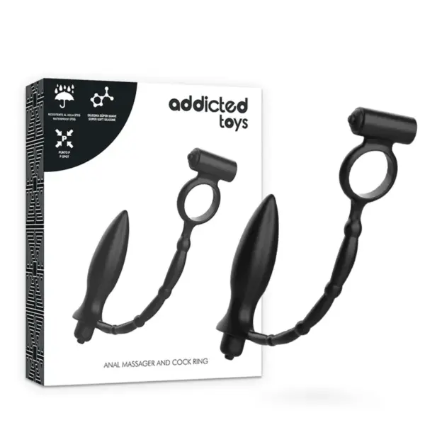 ADDICTED TOYS - ANAAL PLUG MET VIBRERENDE RING