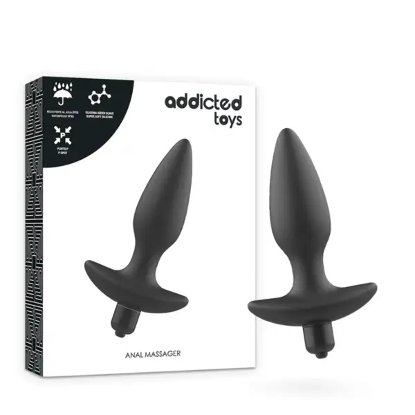 ADDICTED TOYS - ZWARTE VIBRERENDE ANAAL PLUG MASSAGER