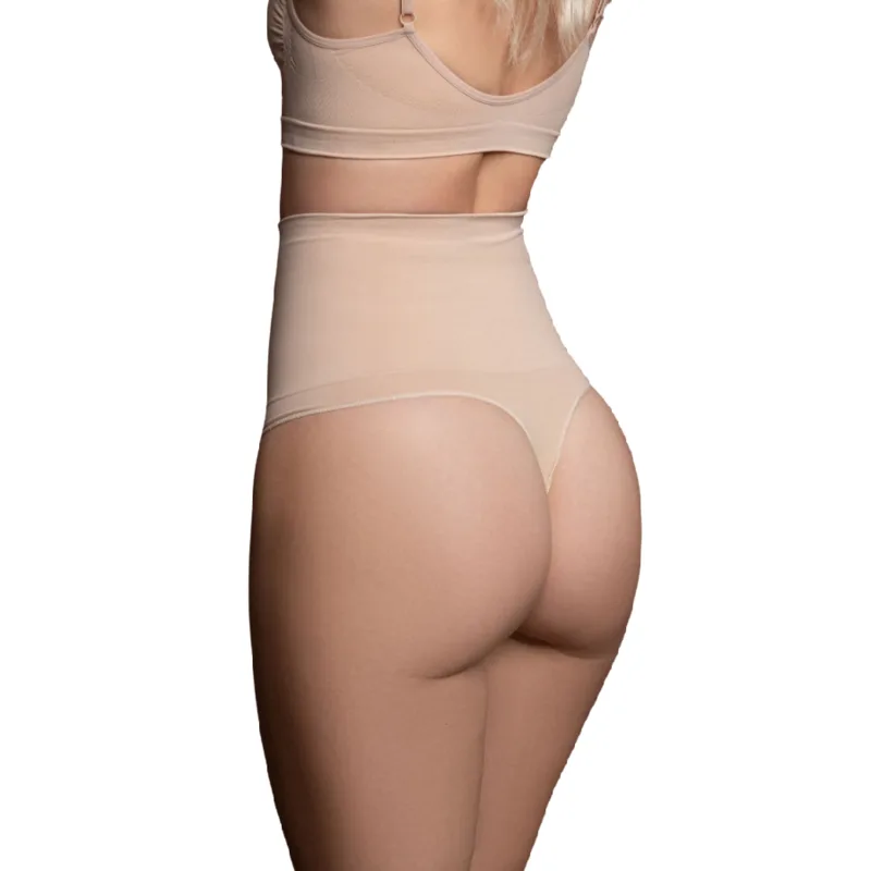 BYE-BRA - NAADLOZE BEIGE STRONGSTIJL GIRDLE MAAT XXL