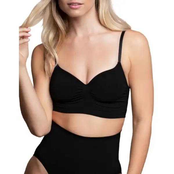 BYE-BRA - MEDIUM CONTROLE NAADLOZE BH ZWART MAAT S