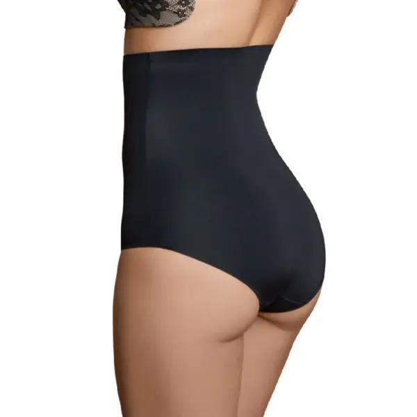 BYE-BRA - NAADLOZE PANTIES STIJL GIRDLE ZWART MAAT M