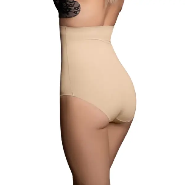 BYE-BRA - NAADLOZE BEIGE PANTIES STIJL GIRDLE MAAT XL