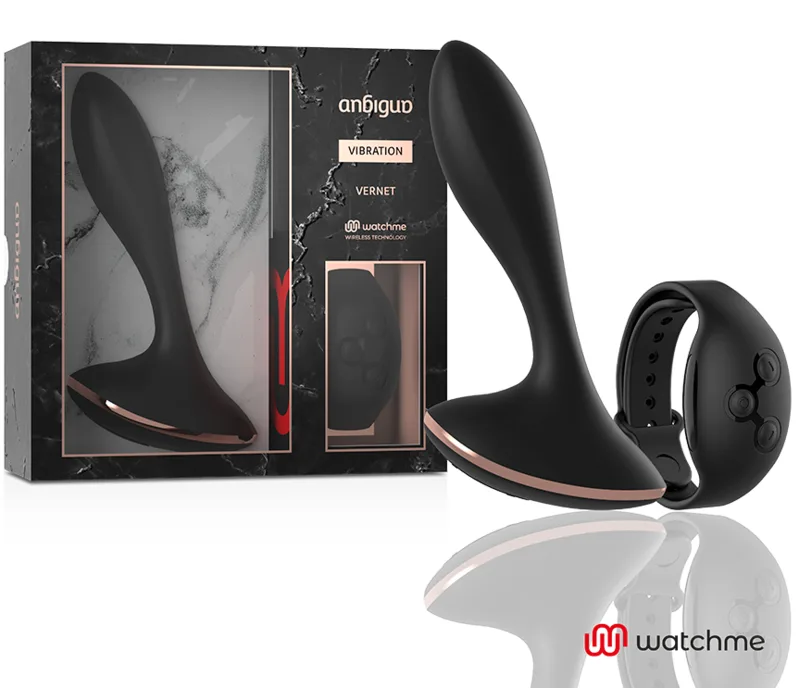 ANBIGUO - WATCHME AFSTANDSBEDIENING VIBRATOR ANAAL PLUG VERNET