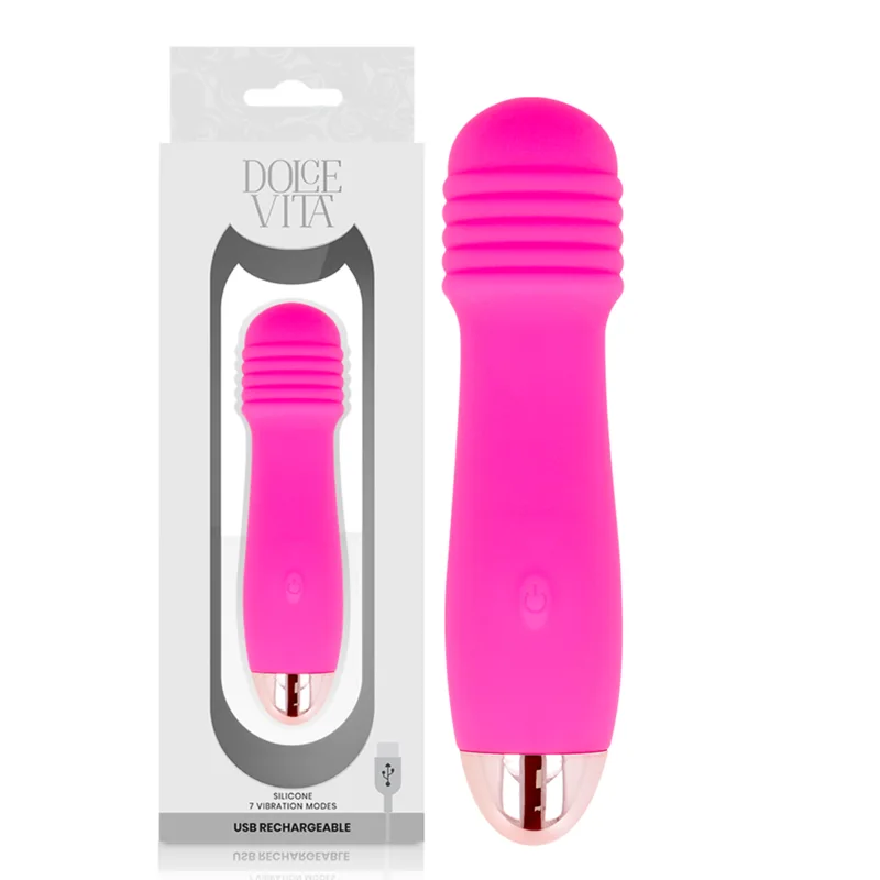 DOLCE VITA - DRIE ROZE 7 SNELHEDEN OPLAADBARE VIBRATOR