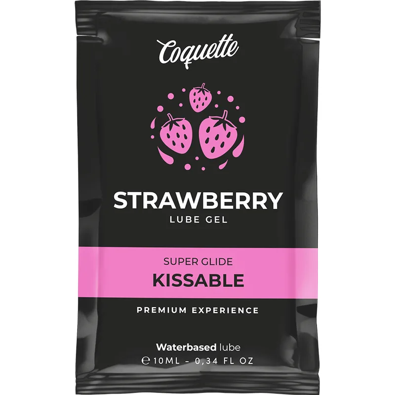 COQUETTE CHIC DESIRE - POCKET KISSABLE GLIJMIDDEL OP WATERBASIS AARDBEI 10 ML