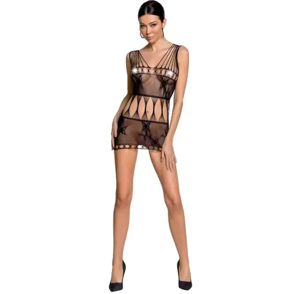 PASSION - VROUW BS090 ZWARTE BODYSTOCKING ONE SIZE