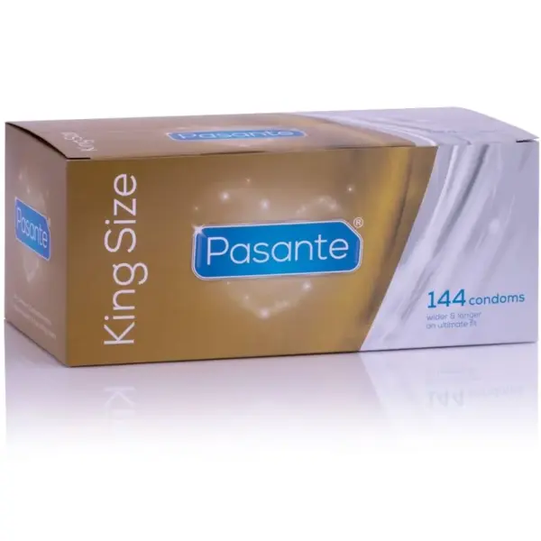PASANTE - KING MS LANGE EN BREED CONDOOMS DOOS VAN 144 STUKS
