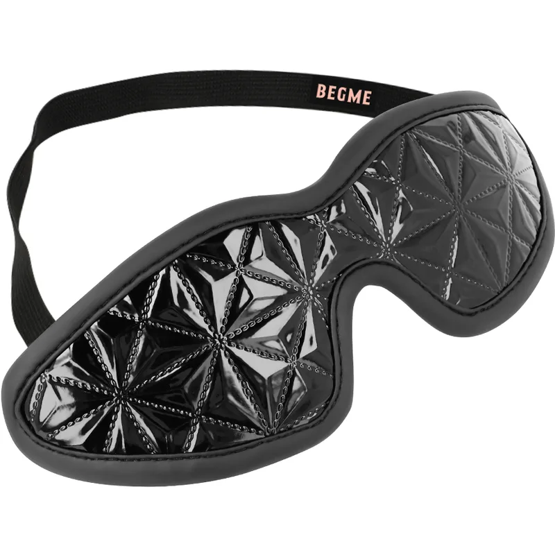 BEGME - BLACK EDITION ELASTISCH OOGMASKER MET NEOPREEN VOERING