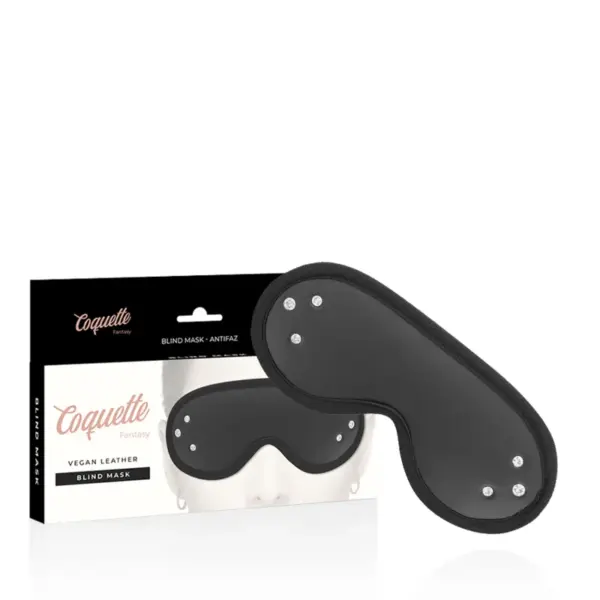 COQUETTE CHIC DESIRE - FANTASY VEGAN LEDEREN OOGMASKER MET NEOPREEN VOERING