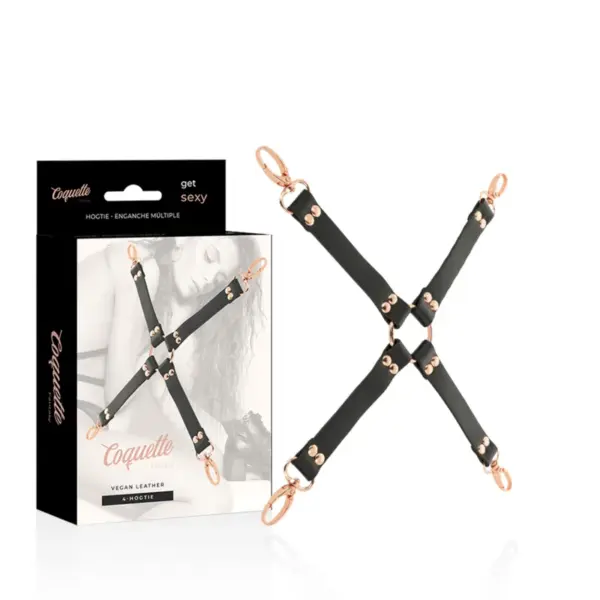 COQUETTE CHIC DESIRE - FANTASY HOG TIE VEGAN LEER